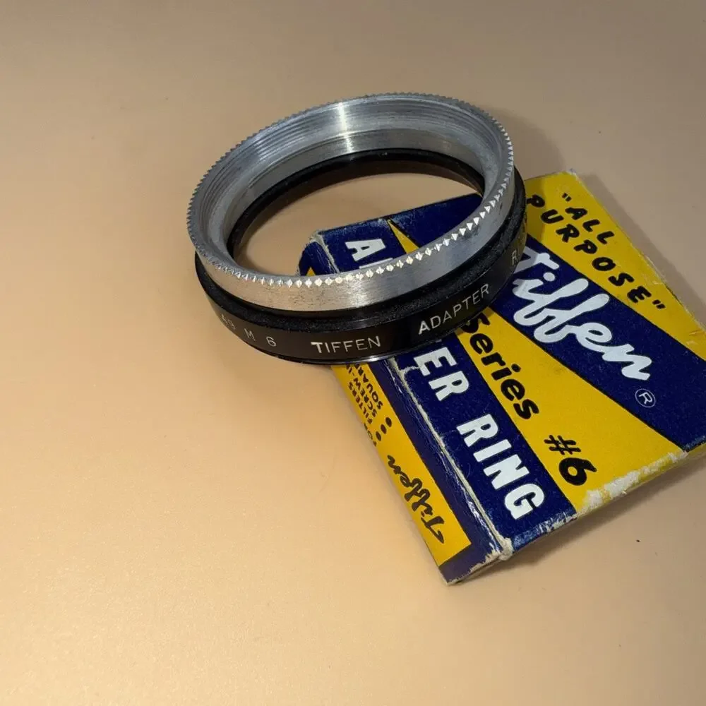 Vtg Tiffen Series 6 “601” Retaining Ring 49m Lens Camera Photography Accessory